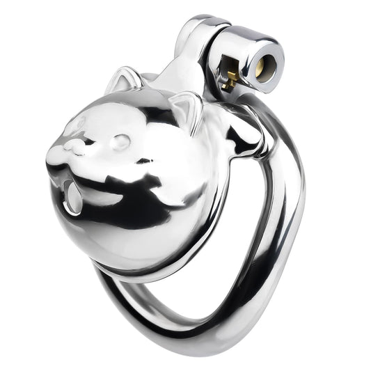 FRRK-245 Lucky Cat Metal Chastity Cage