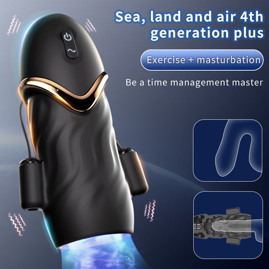 Electric Automatic Penis Training Device with Vibration for Men, Male Masturbation Toy