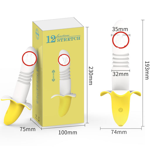 Banana Telescopic Stick Female Device Vibrates