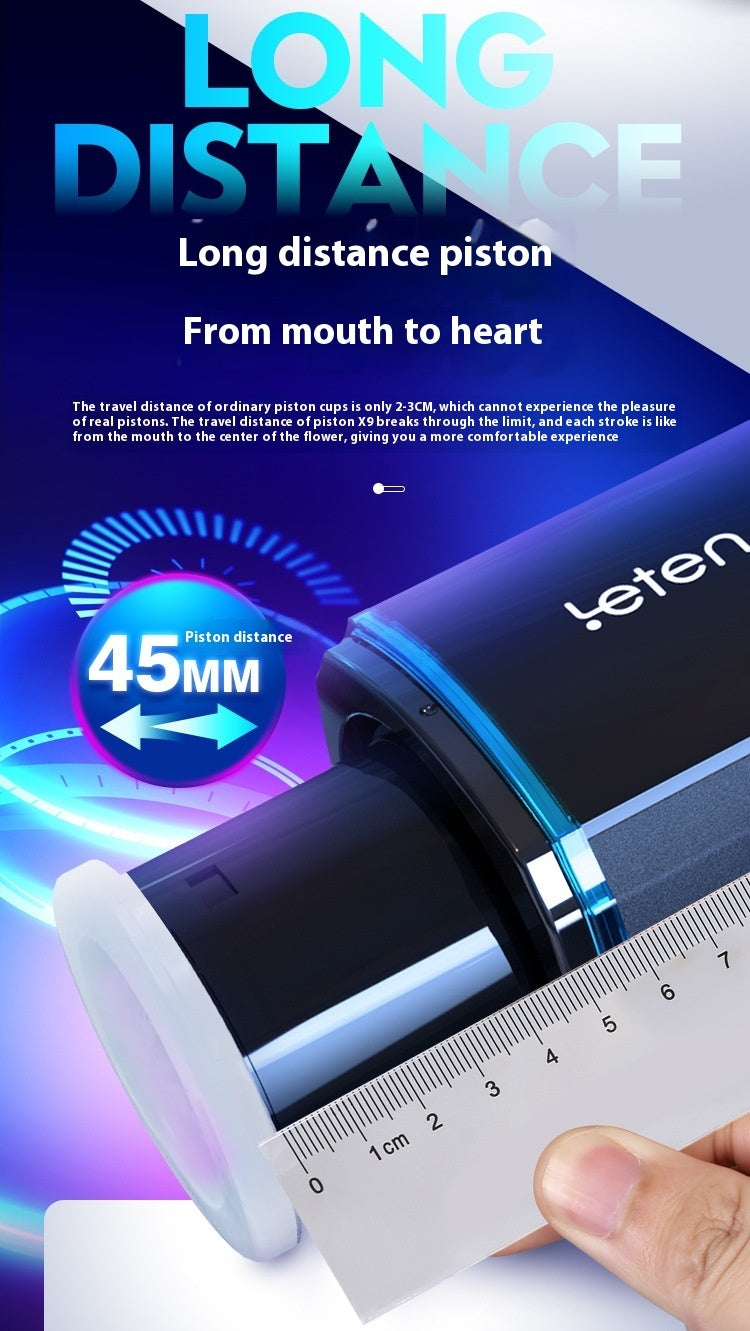 X-9 Four Generation Airplane Bottle Automatic Take Out And Insert Retractable Piston Masturbation Cup