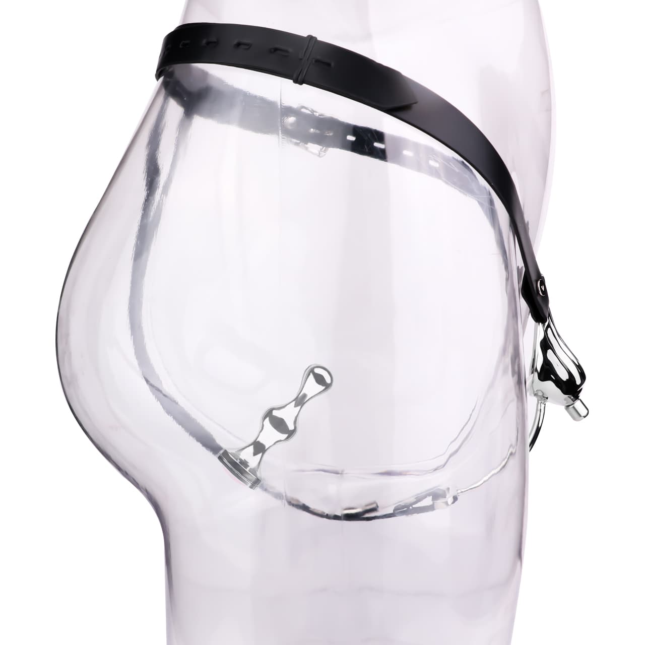 Shell Chastity Cage With Strap-On