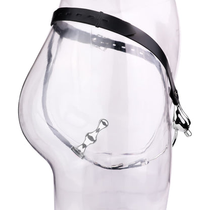 Shell Chastity Cage With Strap-On