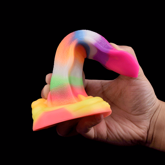 Animal Simulation Tongue Alien Masturbation Dildo Luminous Anal Plug Silicone Tongue Licking Dildo