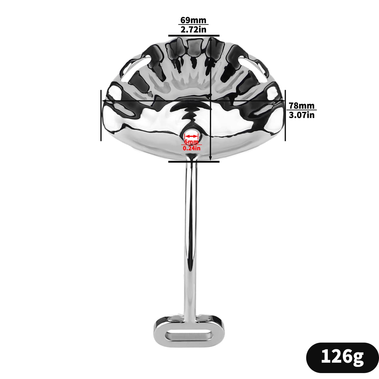 Shell Chastity Cage With Strap-On