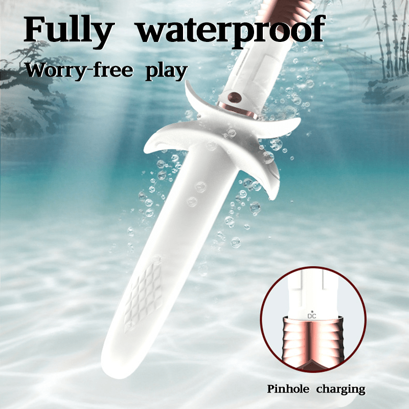 Sword - shaped Vibrating Clitoral G Spot Stimulator