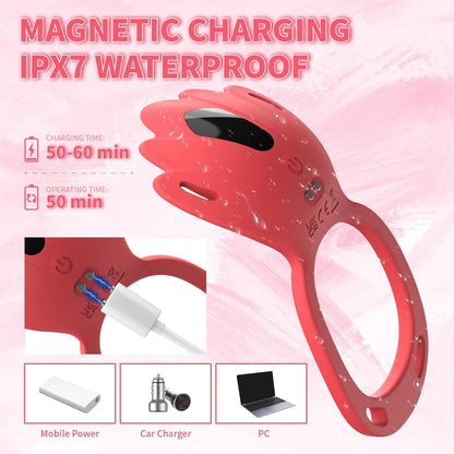 Wearable Panty Vibrator Vibrating Penis Ring Clitoral Stimulator 9 Vibration Modes