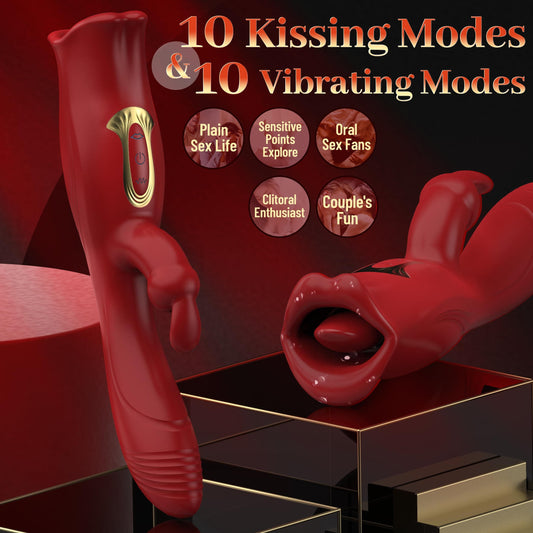 Rose Muncher Clit Licker, Juguetes Sexuales para Mujer Vibrador Sexual Rose Virbrator for Women