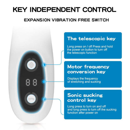 5-Frequency Sucking Stretching and Heating Female Vibrator