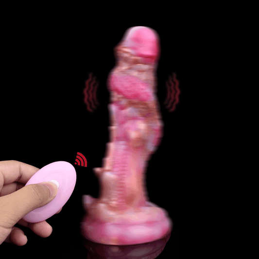 Magnetic Charging Vibrating Dildo – Platinum Silicone Clit & Private Massager for Men and Women