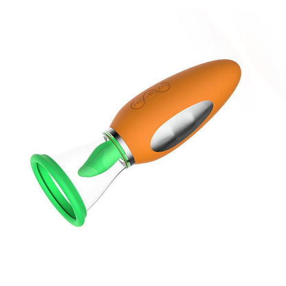 Carrot Vibrator Female Masturbator Heating Sucking Licker