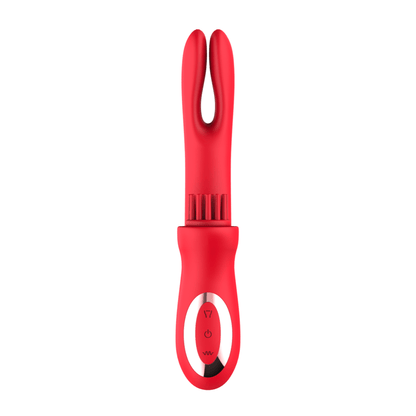 3 In 1 Clit Tickling G Spot Wiggling Dildo Vibrator