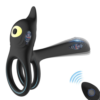 Wireless Remote Control Vibration Horseshoe Ring Male And Female Co-shock Device