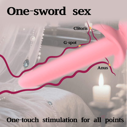 Sword - shaped Vibrating Clitoral G Spot Stimulator